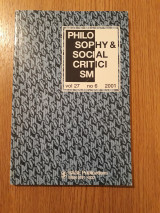 Philosophy & social criticism, vol. 27, no. 6 (2001)