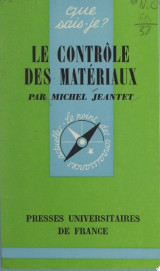 Le contrôle des matériaux