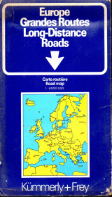 Europe: Long-Distance Roads - Grandes Routes - Fernrouten - Comunicazioni Principali - Χάρτης 1:4000000