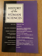 History of the Human Sciences, vol. 9, no. 1