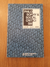 Philosophy & social criticism, vol. 26, no. 4 (2000)