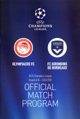 Ολυμπιακός - Μπορντώ / Match Program - Champions League 2009-2010