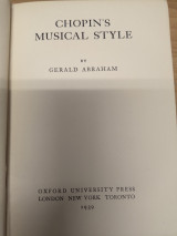 Chopin's Musical Style