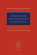 Trade Mark Registrations in Bad Faith