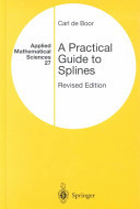 A Practical Guide to Splines