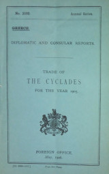 Report for the year 1905 on the trade of the Cyclades