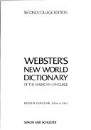 Webster's New World Dictionary of the American Language