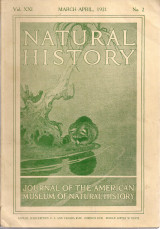 Natural History, Vol.XXI, March - April 1921 No.2