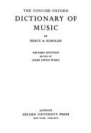 The Concise Oxford Dictionary of Music