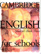 Cambridge English for Schools