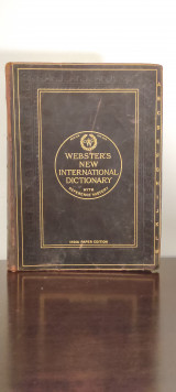 Webster's International Dictionary 1920 India Paper Edition