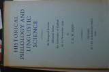 Historical Philology and Linguistic Science