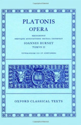 Platonis opera tomvs II - tetralogias iii-iv