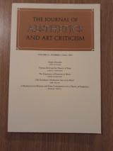 The journal of aesthetics and art criticism, vol. 61,4 (Fall 2003)