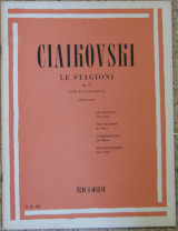 Ciaikovski- le stagioni op.37 per pianoforte/ricordi