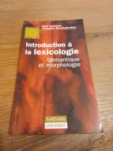 Introduction à la lexicologie
